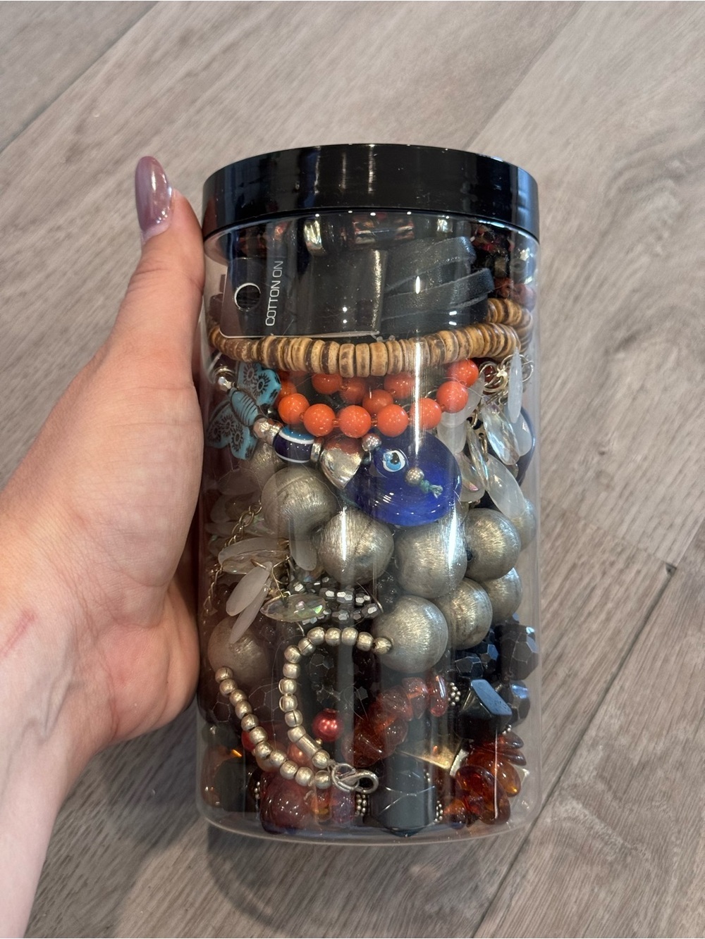 Boho/Beachy/Coastal mystery jewelry jar - over 1lbs of wearable jewelry - Picture 5 of 6